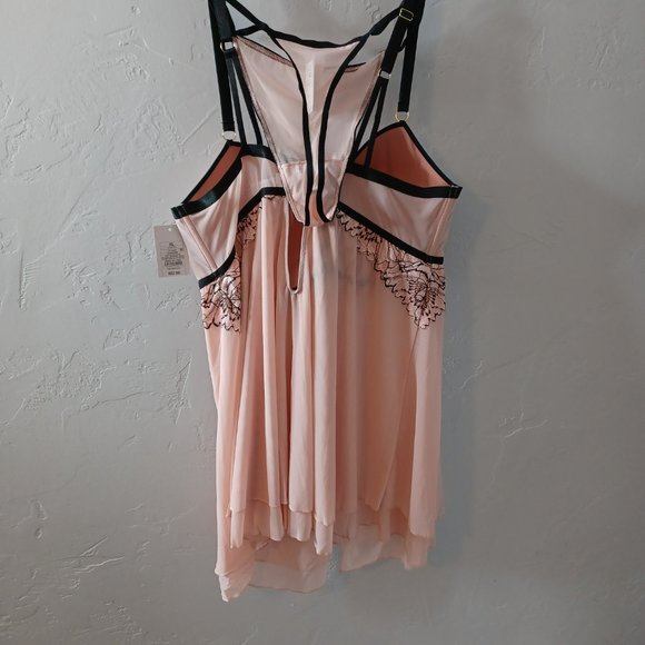 Auden Pink Lingerie Babydoll  Sexy 2 Piece Set Size XL Perfect for Valentines. - Picture 4 of 8
